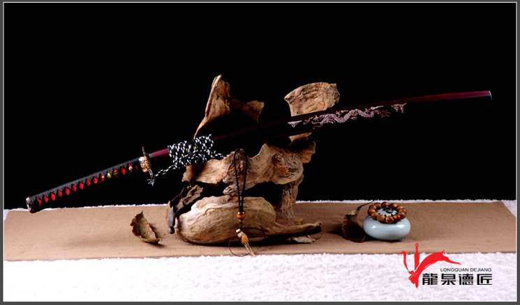 岛津贵久武士刀|百炼钢烧刃（LJG-1208）| - 知名传统刀剑锻造品牌（原 